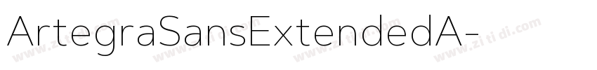 ArtegraSansExtendedA字体转换