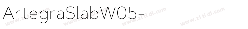 ArtegraSlabW05字体转换