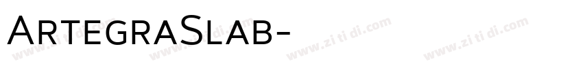 ArtegraSlab字体转换