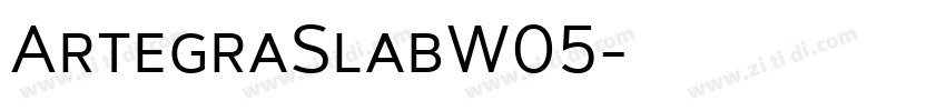 ArtegraSlabW05字体转换