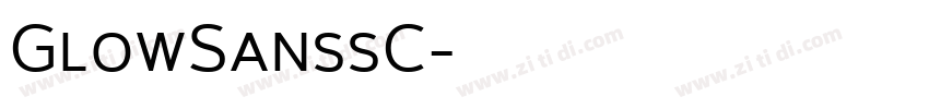 GlowSanssC字体转换 GlowSanssC字体转换