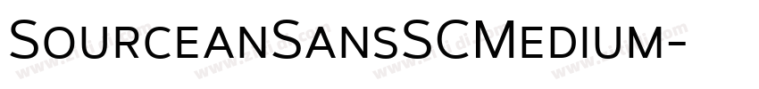 SourceanSansSCMedium字体转换
