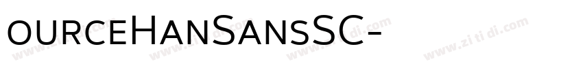 ourceHanSansSC字体转换