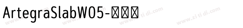 ArtegraSlabW05字体转换
