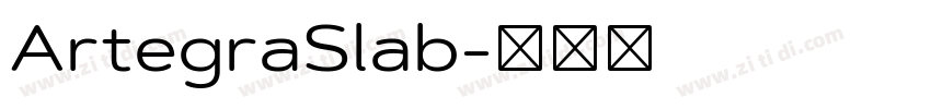 ArtegraSlab字体转换