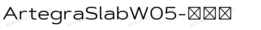 ArtegraSlabW05字体转换