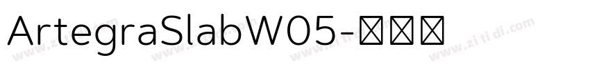 ArtegraSlabW05字体转换
