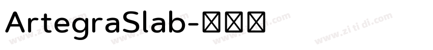 ArtegraSlab字体转换