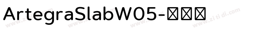 ArtegraSlabW05字体转换