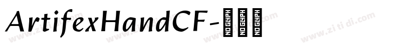 ArtifexHandCF字体转换