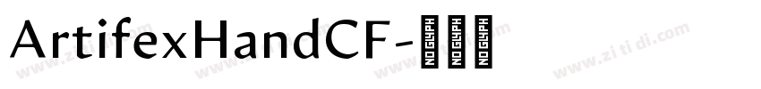 ArtifexHandCF字体转换