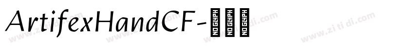 ArtifexHandCF字体转换