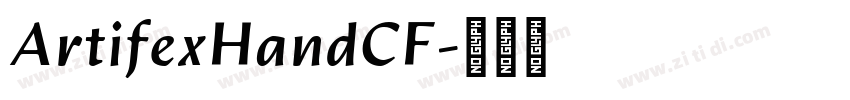 ArtifexHandCF字体转换