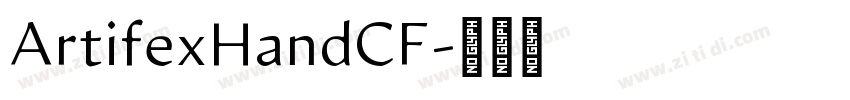 ArtifexHandCF字体转换