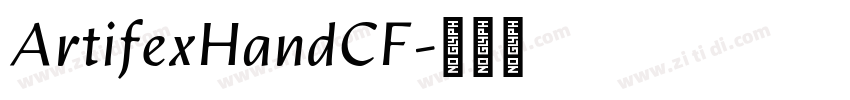 ArtifexHandCF字体转换