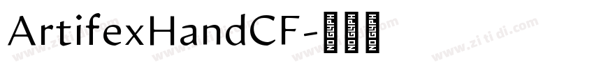 ArtifexHandCF字体转换