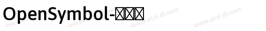 OpenSymbol字体转换