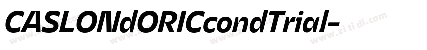 CASLONdORICcondTrial字体转换