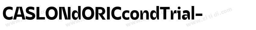 CASLONdORICcondTrial字体转换