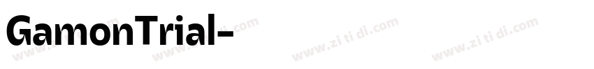 GamonTrial字体转换