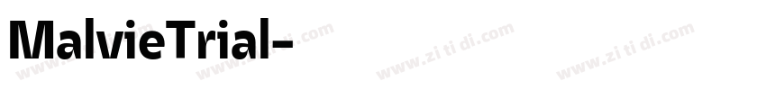 MalvieTrial字体转换