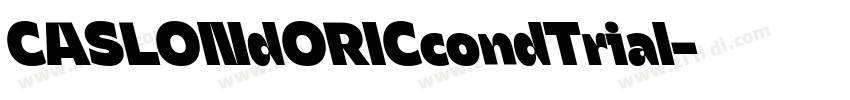 CASLONdORICcondTrial字体转换