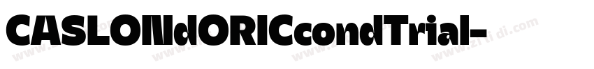 CASLONdORICcondTrial字体转换