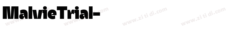 MalvieTrial字体转换