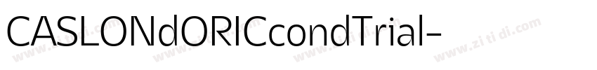 CASLONdORICcondTrial字体转换