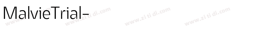 MalvieTrial字体转换
