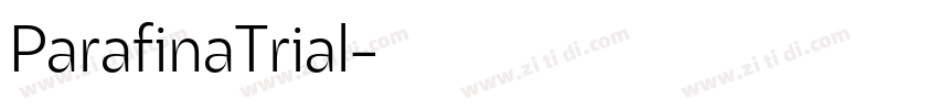 ParafinaTrial字体转换