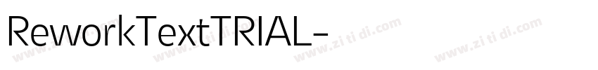 ReworkTextTRIAL字体转换
