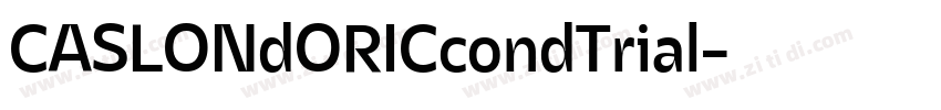 CASLONdORICcondTrial字体转换