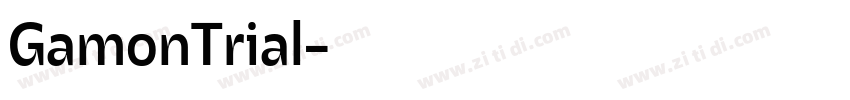 GamonTrial字体转换