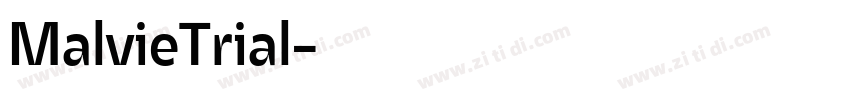 MalvieTrial字体转换