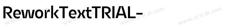 ReworkTextTRIAL字体转换