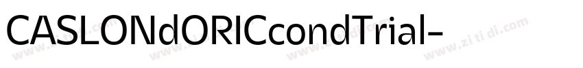 CASLONdORICcondTrial字体转换