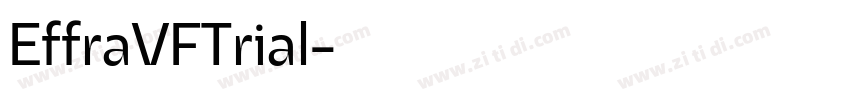 EffraVFTrial字体转换