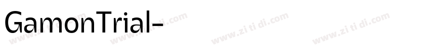 GamonTrial字体转换
