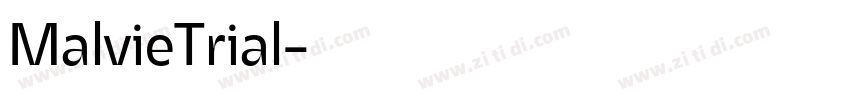 MalvieTrial字体转换