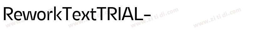 ReworkTextTRIAL字体转换