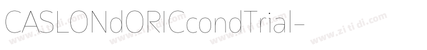 CASLONdORICcondTrial字体转换
