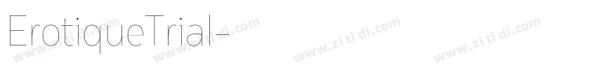ErotiqueTrial字体转换