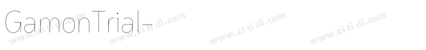 GamonTrial字体转换