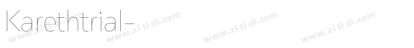 Karethtrial字体转换