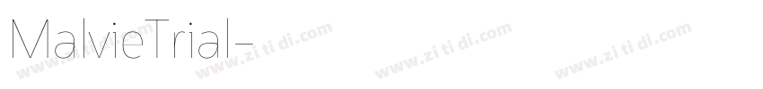 MalvieTrial字体转换
