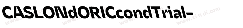 CASLONdORICcondTrial字体转换