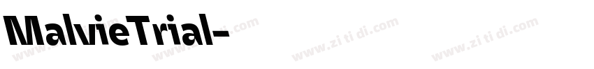 MalvieTrial字体转换