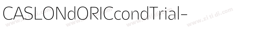 CASLONdORICcondTrial字体转换