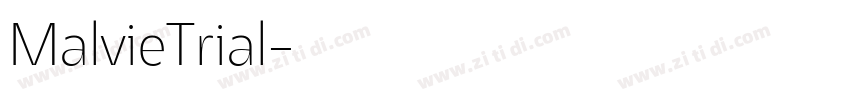 MalvieTrial字体转换